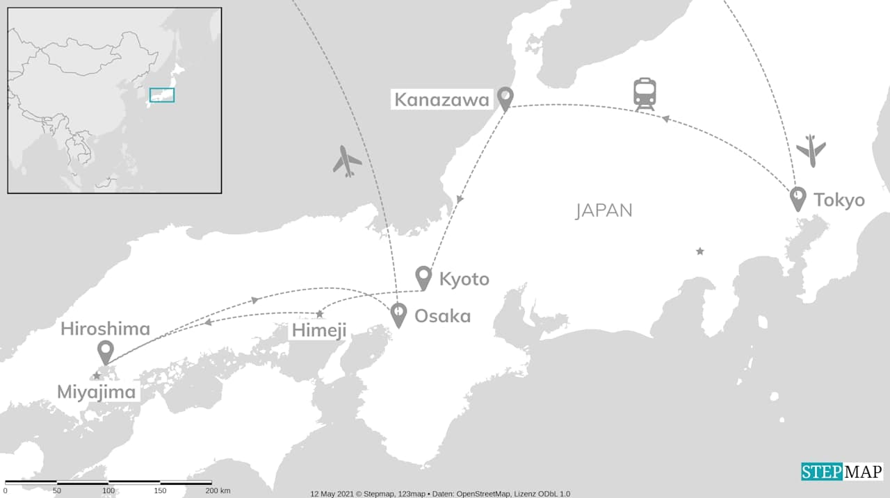 Explore Japan: Tokyo Tower, rote Toriis & Samurais