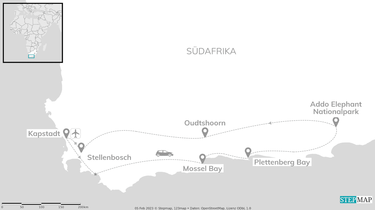Explore Südafrika: Garden Route Roadtrip & Big Five