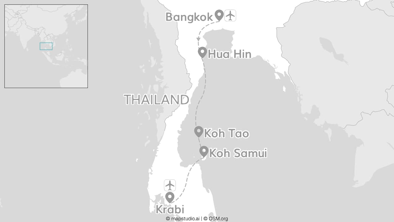 2 for 1 Thailand: Bangkok meets Inselhopping & Krabi