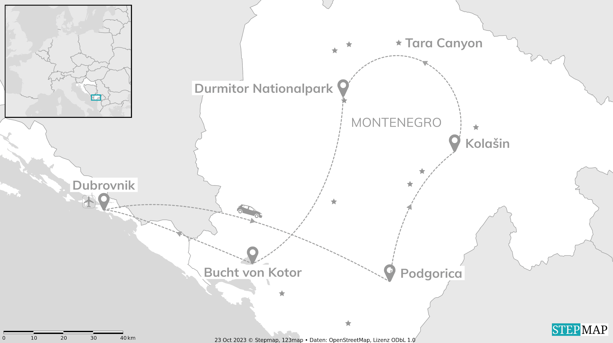 Montenegro Abenteuer: Canyon Roadtrip & Cottage Nights