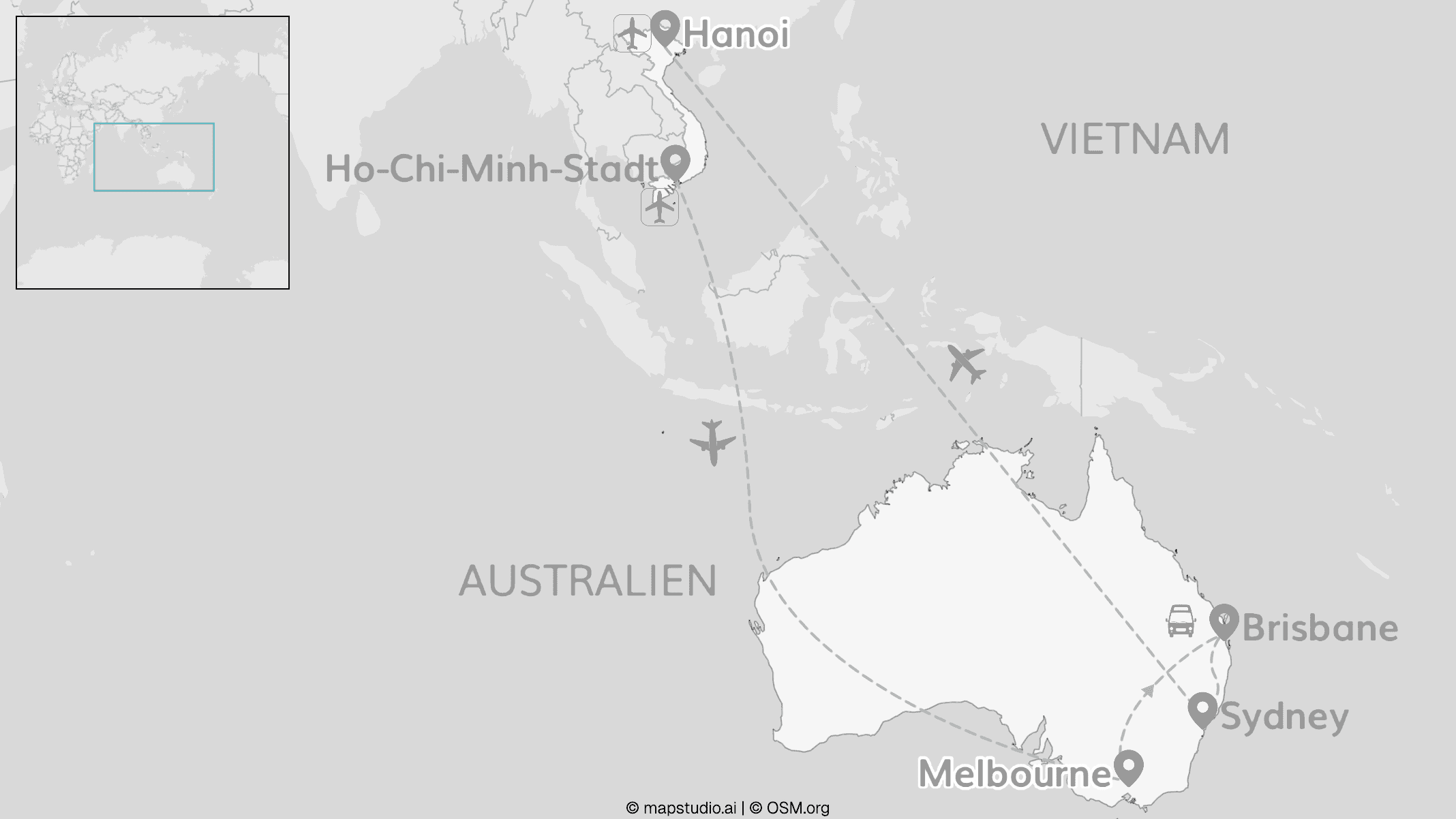 Vietnam & Australien: Fünf Städte, ein Campervan, zwei Welten
